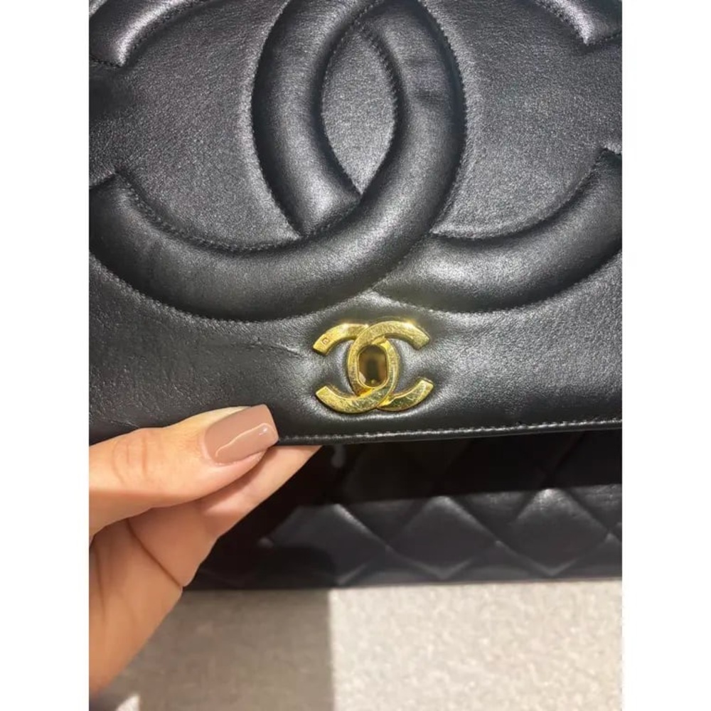 Authentic CHANEL black jumbo XL CC classic Lambskin shoulder bag - Picture 4 of 15